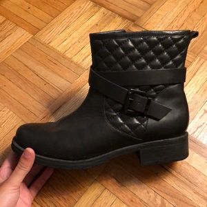 Leather booties